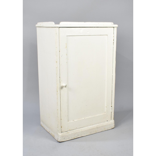 386 - A White Painted Pine Cabinet, 47cms Wide by 78cms High