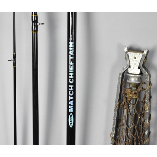 392 - A Collection of Various Angling Equipment to comprising Fishing Rods, Nest and a Predator Tackle Box