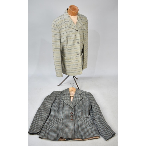 395 - Two Ladies Vintage Tweed Jackets