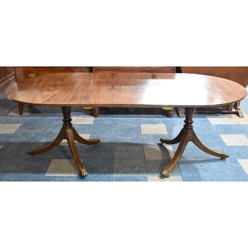 417 - A Mahogany Pedestal table, 207cms Wide