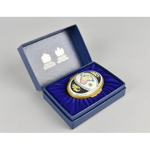 42 - A Halcyon Days Enamel Box, Bicentenary of Australia with Box and Certificate of Authenticity