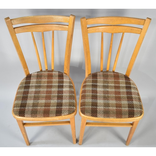 445 - A Set of Four Mid/Late 20th Century Spindle Backed Dining Chairs