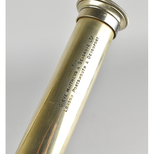 63 - An Early 20th Century Telescope by Ross, London, No.62090, Made for G Matthews and Seagrove Ltd, Lon... 