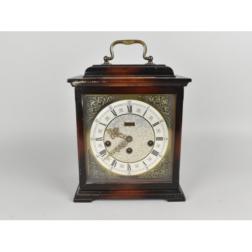 74 - A German Kienzle Mantel Clock, Westminster Chime, Complete with Key, Having Presentation Plaque for ... 