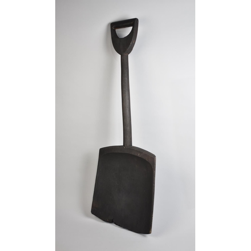 78 - A Black Painted Malt Shovel