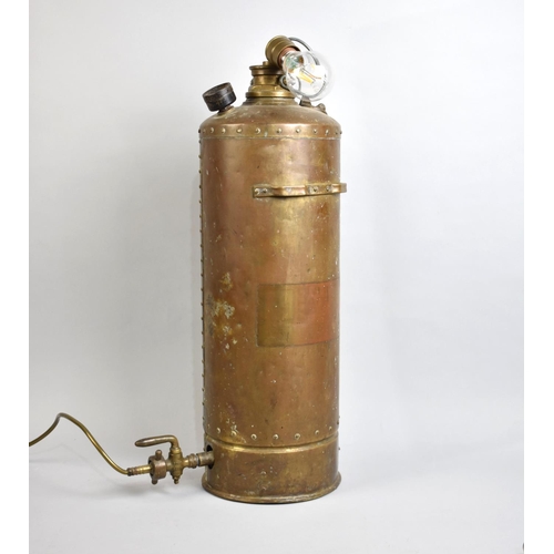 84 - An Early 20th Century Copper Sprayer Converted to Lamp