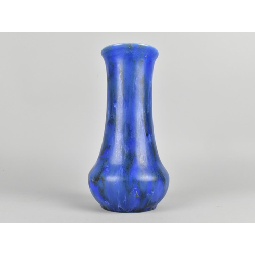 89 - A Chameleon Ware Clews & Co. Vase, Mottled Blue Colourway, 21cm high