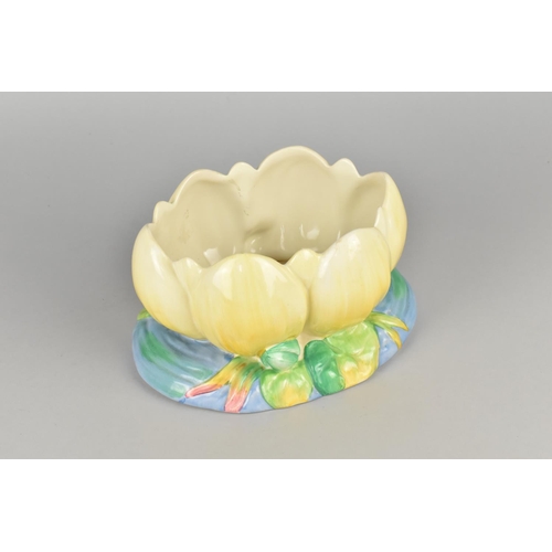 93 - A Clarice Cliff Lily Bowl/Planter, 21cm wide