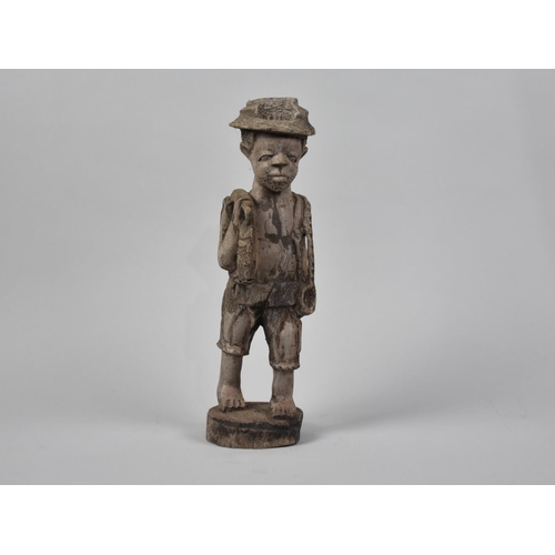 98 - A Collection of Various Tribal Wooden Carvings, Tallest 55cms High