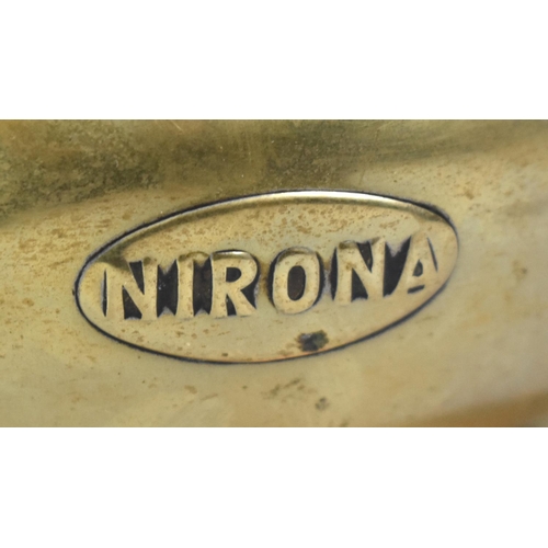 10 - An Early 20th Century Brass Cased Motorcycle Headlamp by Nirona, 15cms Diameter