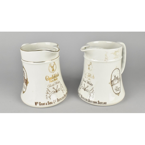 101 - A Pair of Burleigh Ware Advertising Jugs for Glenfiddich Pure Malt Whisky, 15cms High