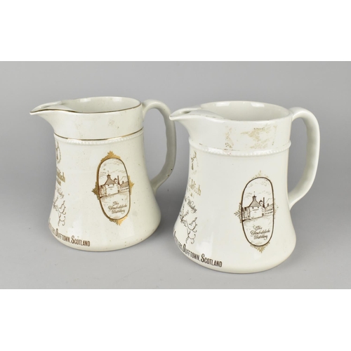 101 - A Pair of Burleigh Ware Advertising Jugs for Glenfiddich Pure Malt Whisky, 15cms High