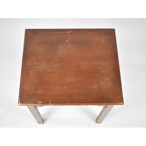 113 - A Mahogany Rectangular Topped Table with Blind Carved Top Rails In the Aesthetic Taste, 45cms Wide