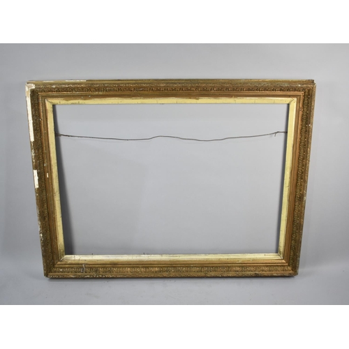 213 - A Large Gilt Picture Frame for Restoration 134cms by 100cms