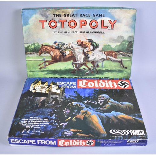 223 - Two Vintage Board Games, Totopoly and Escape from Colditz