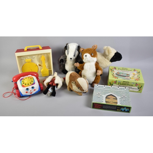 228 - A Collection of Various Toys to Include Merrythought Soft Toy, Plastic Toys etc