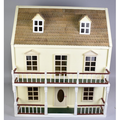 237 - A Late 20th Century Dolls House, No Furniture, 61cms Wide