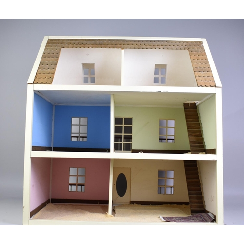 237 - A Late 20th Century Dolls House, No Furniture, 61cms Wide