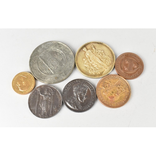 24 - A Collection of Various Coronation, Horticultural, Welsh, School and Other Medals and Medallions