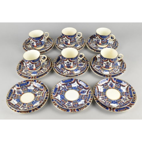 263 - A Victorian Aesthetic Imari Tea Set to Comprise Six Cups, Nine Saucers and Nine Side Plates