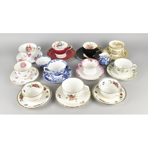 286 - A Collection of Various Cups and Saucers to Include Aynsley, Royal Crown Derby, Old Royal, Shelley, ... 