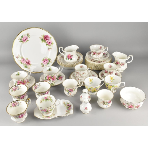 292 - A Collection of Various Royal Albert Teawares to Comprise Autumn Roses, Moss Rose, Prairie Rose, Lav... 