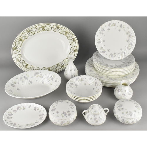 295 - A Collection of Wedgwood April Flowers China to Comprise Six Large Plates, Seven Plus One Smaller Pl... 