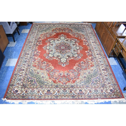 517 - A Large Patterned Carpet, 366x275cms