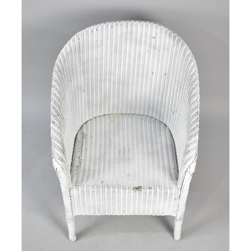 520 - A Lloyd Loom Tub Armchair, Cut Down