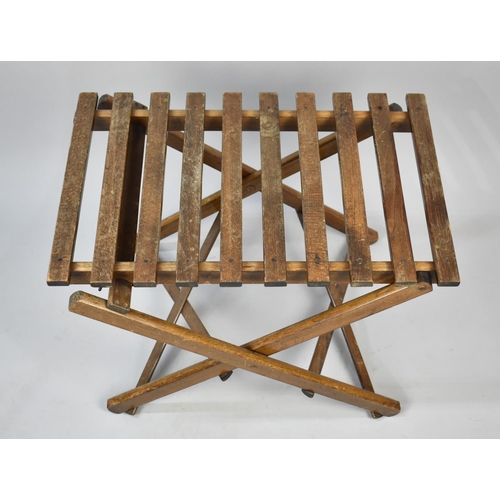 106 - A Vintage Folding Luggage Stand, 63cms Wide