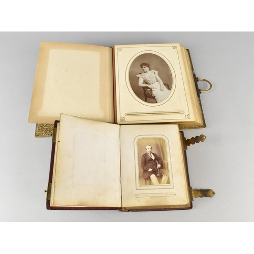 116 - Two Late Victorian Photograph Albums with Some Monochrome Family Pictures