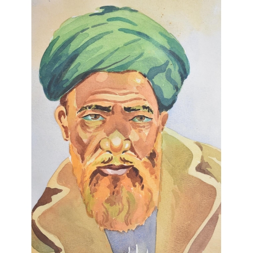 151 - A Set of Three Persian Portrait Watercolours from Studio Decor, Tehran, Dated 1951,1952 and 1958 Sig... 