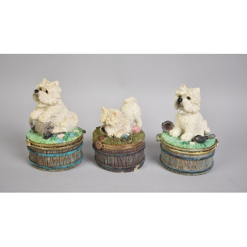 193 - A Collection of Various Novelty Lidded Boxes, West Highland Terriers