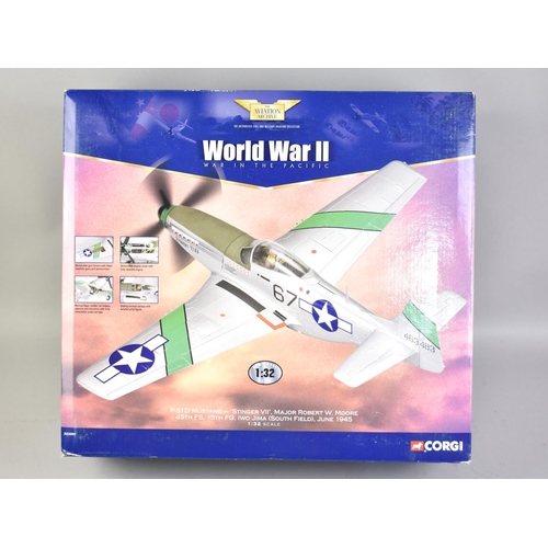 223 - A Corgi Aviation Archive WWII War in the Pacific Model of a Mustang, Mint Condition