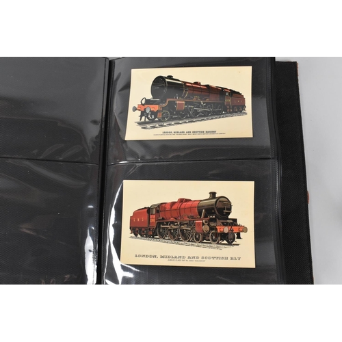 228 - A Collection of Railway Locomotive Postcards and a Reproduction American Cast Iron Towing Truck Toy