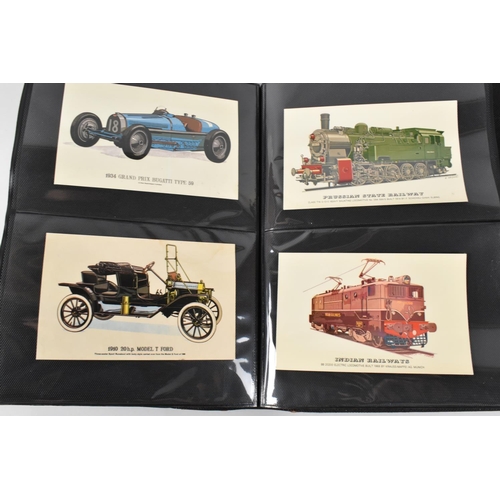 228 - A Collection of Railway Locomotive Postcards and a Reproduction American Cast Iron Towing Truck Toy