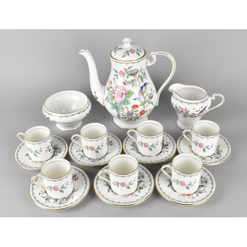 294 - An Aynsley Pembroke Coffee Set for Seven to Comprise Coffee Cans, Saucers, Coffee Pot, Milk Jug and ... 