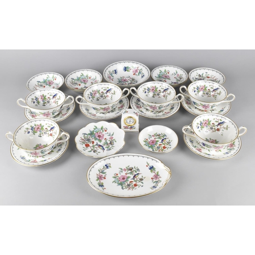 295 - A Collection of Aynsley Pembroke to Comprise Soup Set for Six, Six Small Bowls, One Further Bowl, Th... 