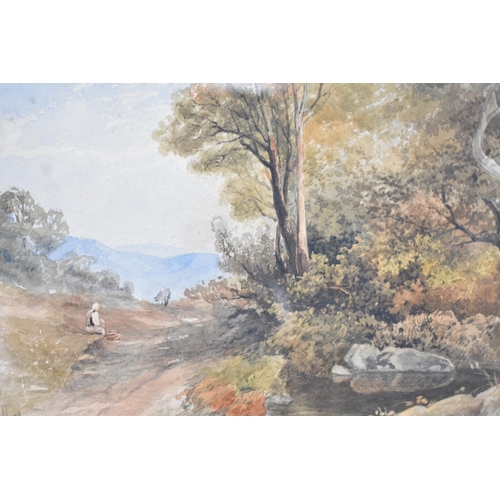 336 - A Framed Watercolour, Rural Scene, Signed Alfred Fox, Subject 33.5x24cm