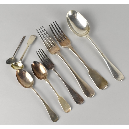 401 - A Collection of Various Silver Flatware to Include Georgian and Victorian Examples, 314g