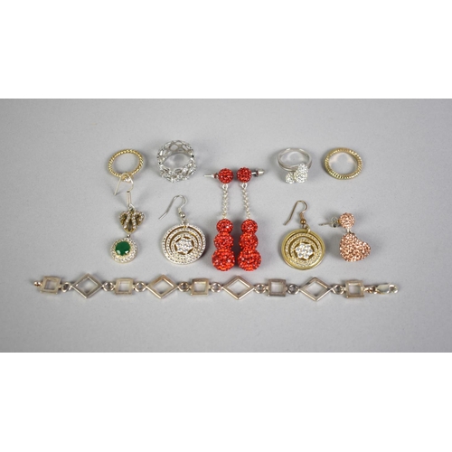 420 - A Collection of Various Silver and White Metal Jewellery to Include Earrings, Rings etc