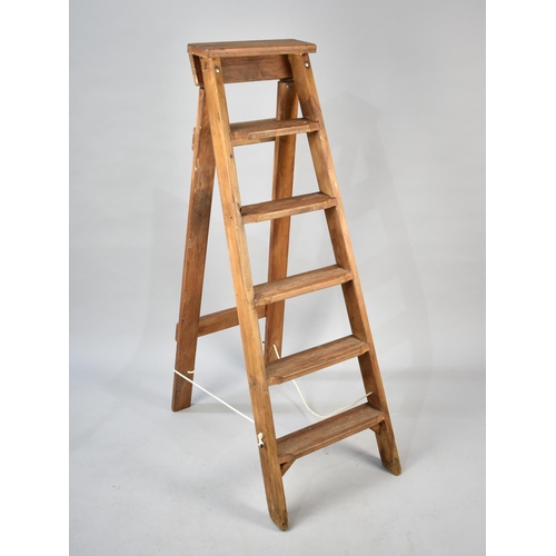 493 - A Wooden Decorators Ladder