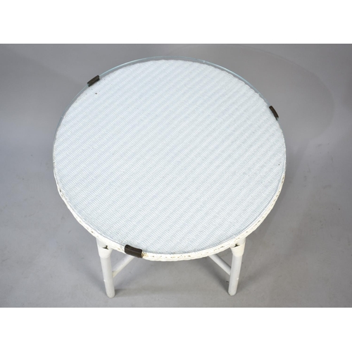 515 - An Early/Mid Circular Loom Top Bentwood Table, 56cms Diameter