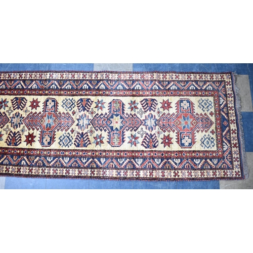 530 - A Patterned Woollen Runner, 277x80cms