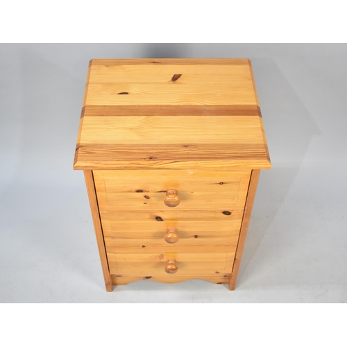 541 - A Modern Pine Chest of Three Drawers, 45cms Wide