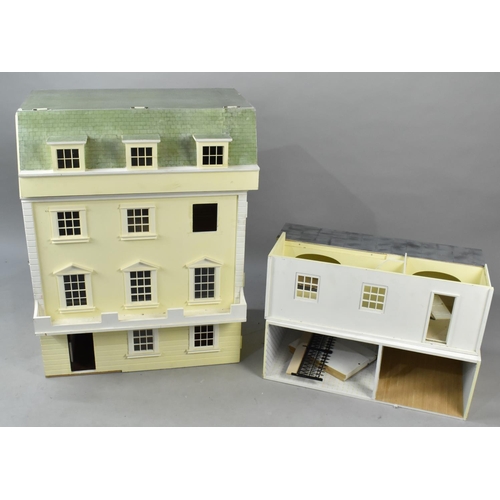 567 - A Late 20th Century Large and Tall Four Story Dolls Townhouse, No Furniture, 59cms wide