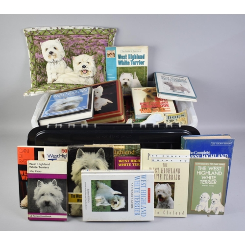 571 - A Collection of Various Books and Booklets relating to West Highland Terriers together with a Box of... 