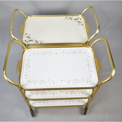 575 - Two Mid/Late 20th Century Three Tier Tea Trolleys