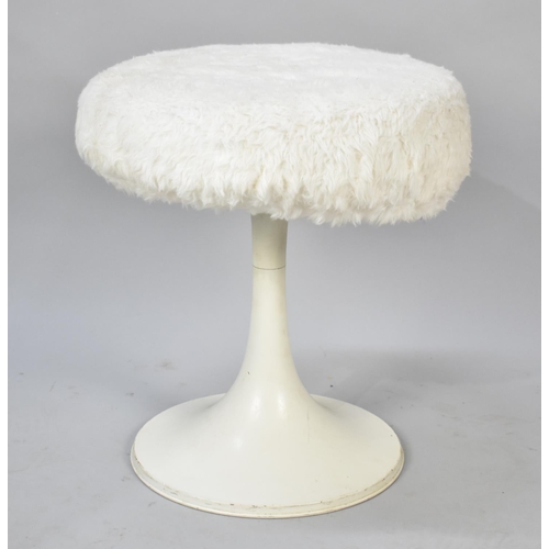 578 - A 1960s/70s Circular Plastic Dressing Table Stool, 38cms Diameter