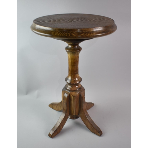 115 - A Modern Circular Topped Wine Table, 38cms Diameter and 57cms High